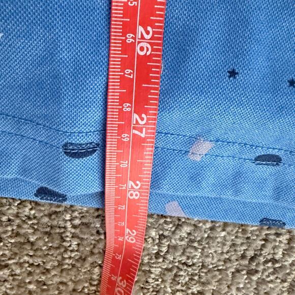 Travis Mathew Independence Day Polo Shirt Performance Knit Short Sleeve Golf L - Picture 7 of 8